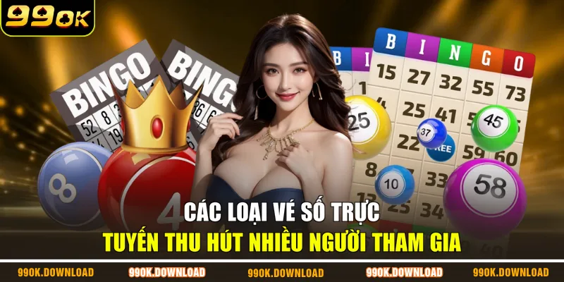 Các loại vé số trực tuyến thu hút nhiều người tham gia